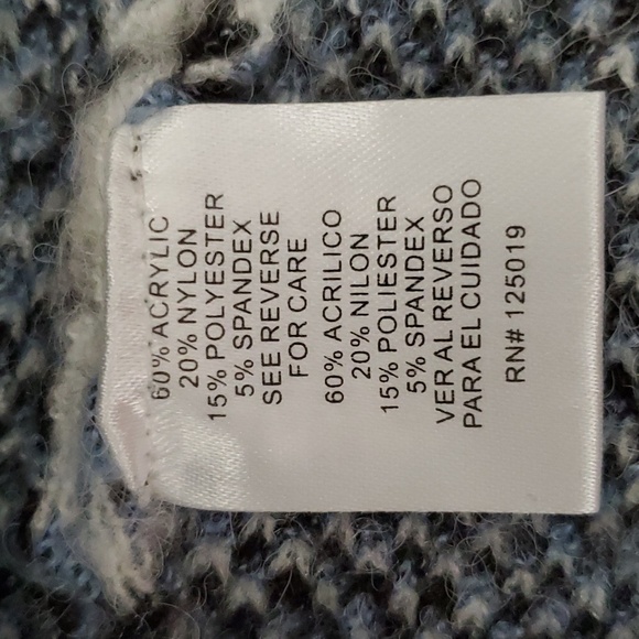 JOSEPH A. Plaid V-Neck Long Sleeve Oversized Sweater SIZE: M - Picture 7 of 9